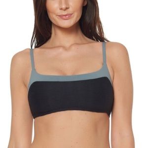 Bleu Rod Beattie Black and Grey Bikini Top